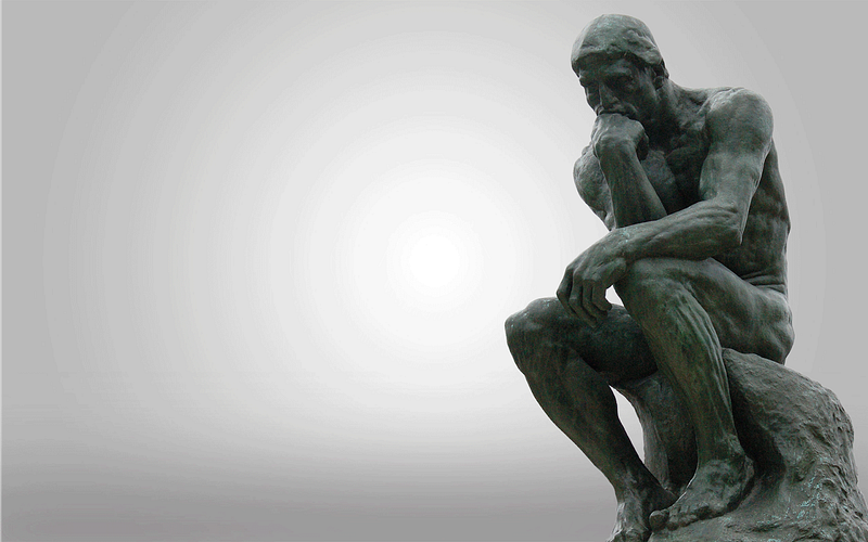 The thinker — Rodin